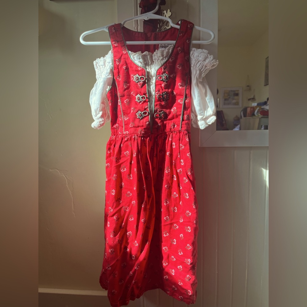 Adorable German Folk Girl Dress